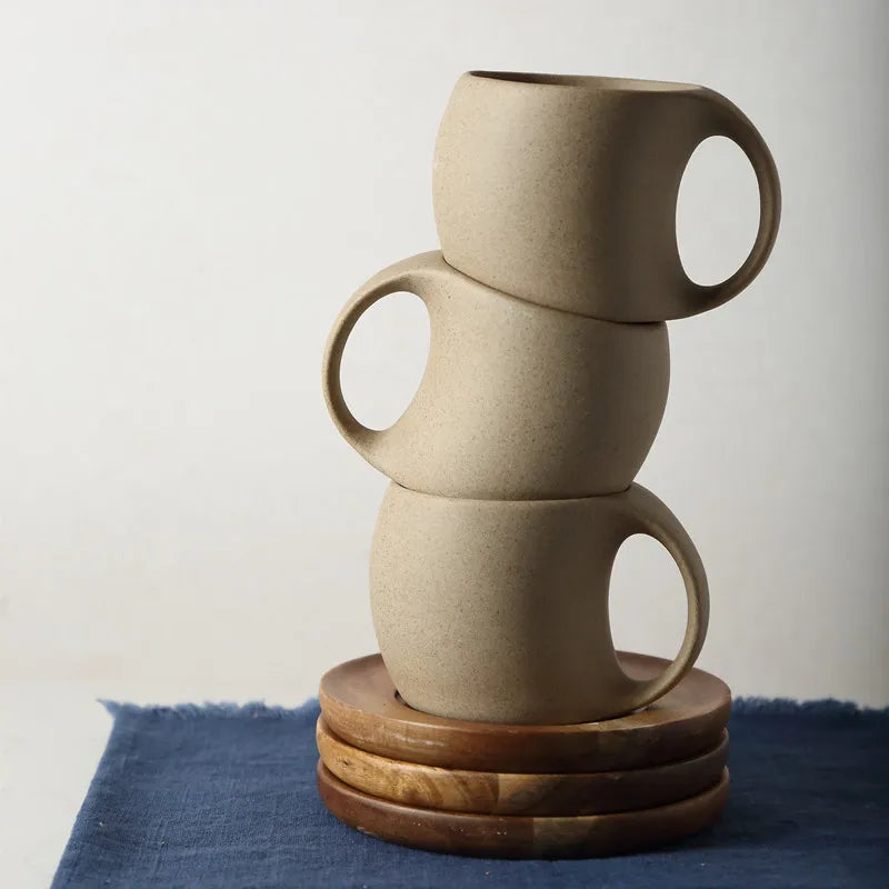 Cerâmicos Copos De Café E Pires, Simples Copo De Água, Café Da Manhã Leite, Bebida De Aveia Caneca, Requintado Xícara De Chá Da Tarde, Aniversário, 220ml