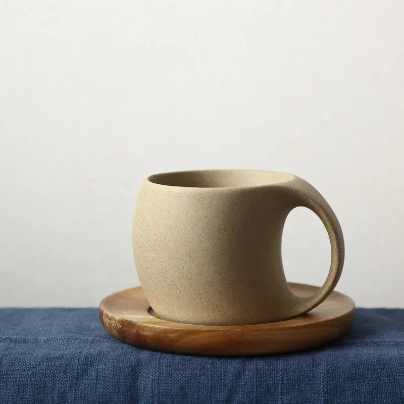 Cerâmicos Copos De Café E Pires, Simples Copo De Água, Café Da Manhã Leite, Bebida De Aveia Caneca, Requintado Xícara De Chá Da Tarde, Aniversário, 220ml