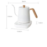 Chaleira Elétrica Gooseneck, Cafeteira, Bule Inteligente, Controle de Temperatura, Aquecimento Rápido, 800ml, 1000W, 110V, 220V