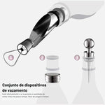 Vinho Aerador Pourer Set, 4 Peças Pressão Abridor De Garrafas, Vinho Despeje Bico, Rolhas Abridor De Garrafas, Rolha De Vinho