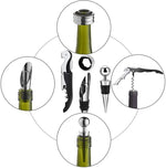 Vinho Aerador Pourer Set, 4 Peças Pressão Abridor De Garrafas, Vinho Despeje Bico, Rolhas Abridor De Garrafas, Rolha De Vinho
