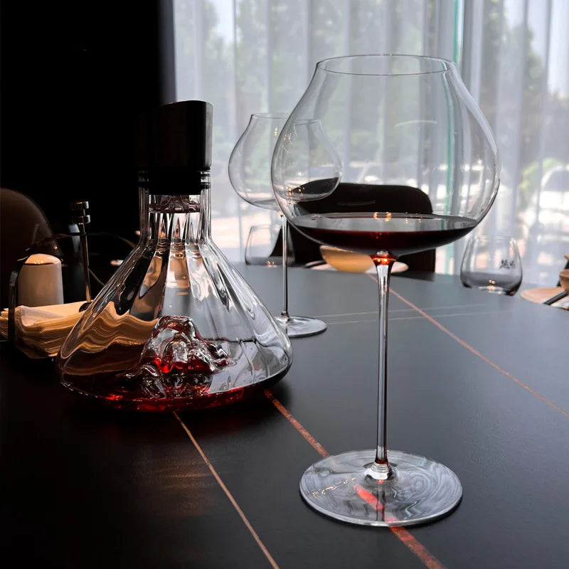 Copo de vinho Borgonha, cálice Borgonha, estilo RONA, cristal super fino, branco escuro, adequado para degustação exclusiva de sommeliers, 1 a 6 peças