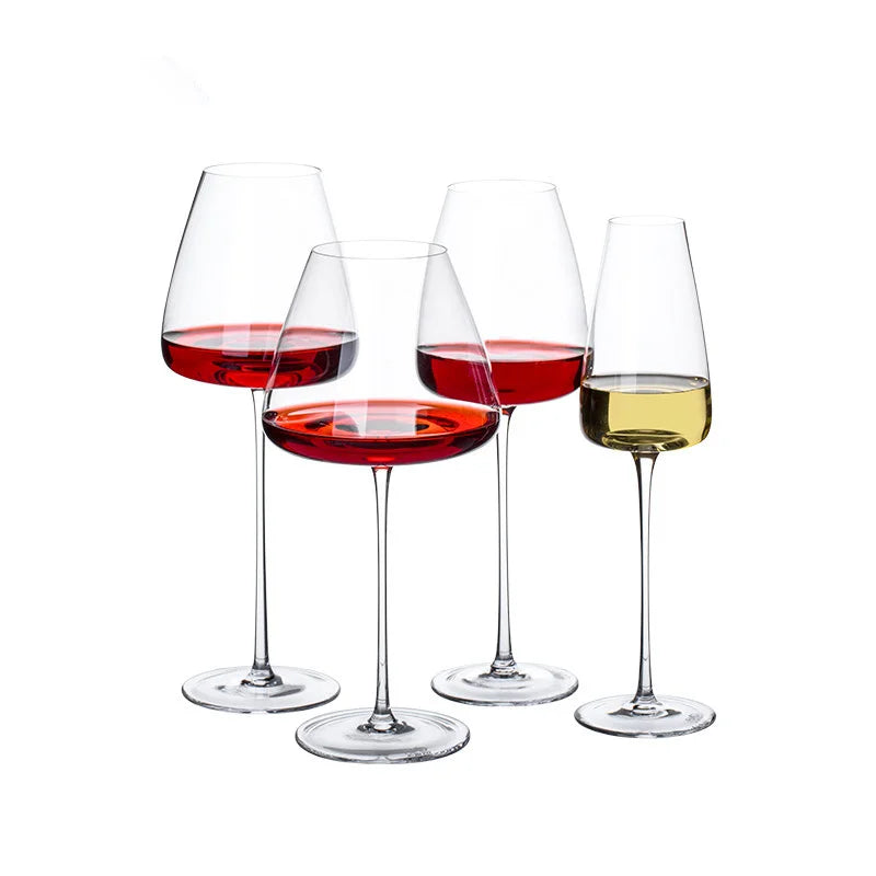 Vidro artesanal de vinho tinto, cristal ultrafino, cálice de Borgonha Bordeaux, arte da barriga grande, copo de degustação, champanhe, original