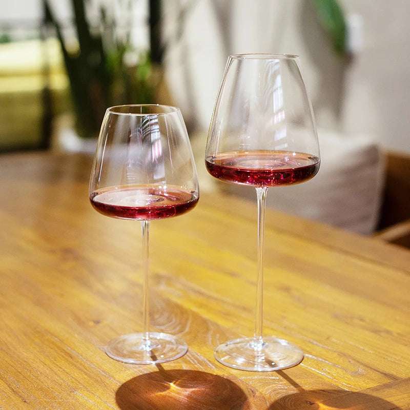 Vidro artesanal de vinho tinto, cristal ultrafino, cálice de Borgonha Bordeaux, arte da barriga grande, copo de degustação, champanhe, original