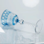 Estilo checo mão corte de vidro colorido barware hock copos de vinho esculpir lótus champanhe vidro highball copo cocktail suco de uísque