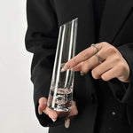 Copos de vinho tinto de vidro criativo, copos de champanhe de pés altos para casa, utensílios de vinho personalizados e com design de nicho