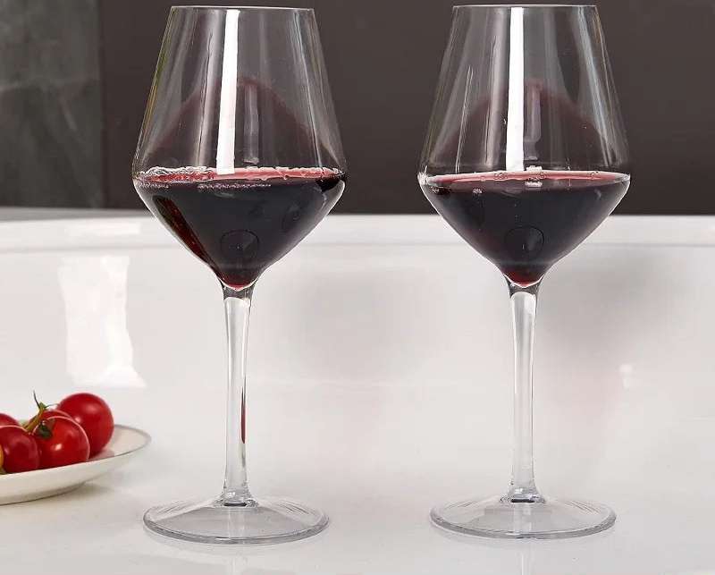MICHLEY-Copo de vinho plástico Tritan inquebrável, Piquenique Set, Reutilizável, Luxo para Festa, Térmicas, Exterior, Máquina de lavar louça, Vidro, 2 Pcs, 4 Pcs, 6Pcs
