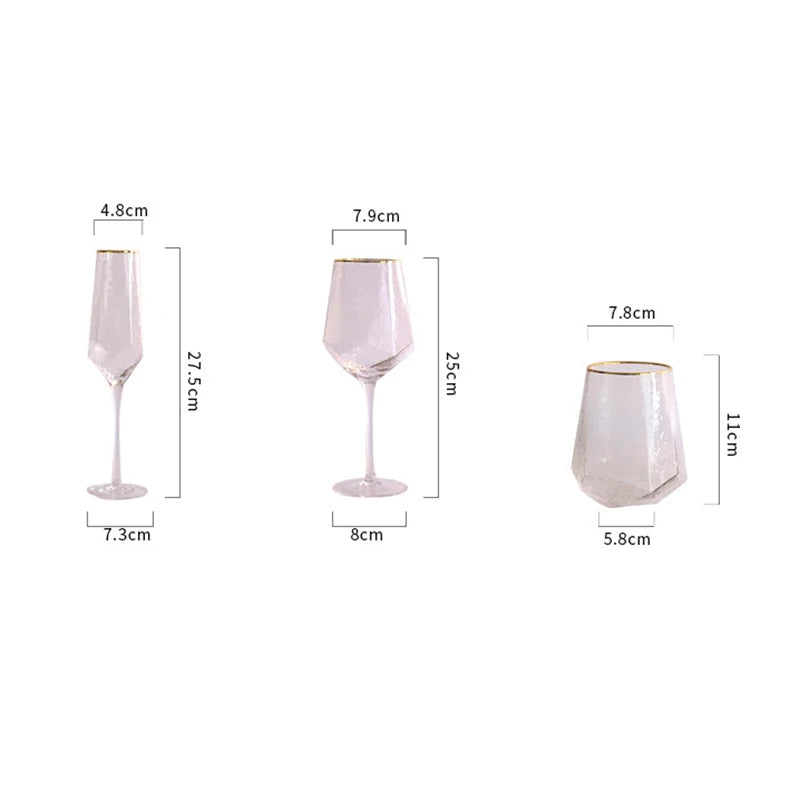 Criativo Phnom Penh Copo De Vidro, Bar Retro Acessórios, Coquetel Champagne Copo De Vinho Tinto, Cálice De Cristal, Copo De Água Em Casa, Conjunto De Vinho