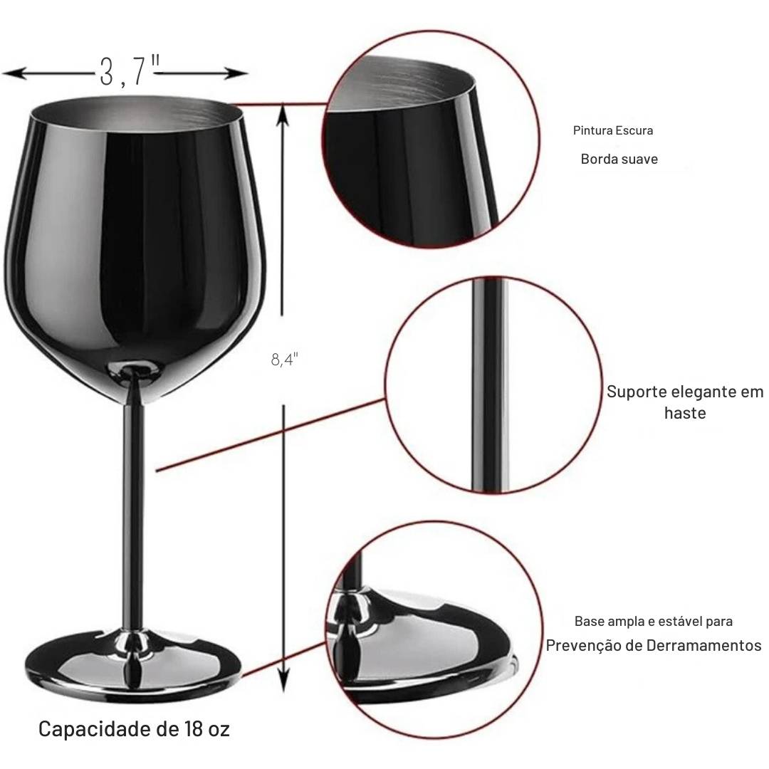 Copo De Cocktail De Aço Inoxidável Criativo, Metal Copos De Champanhe, Bar e Restaurante, Copo De Vinho Tinto, Térmicas