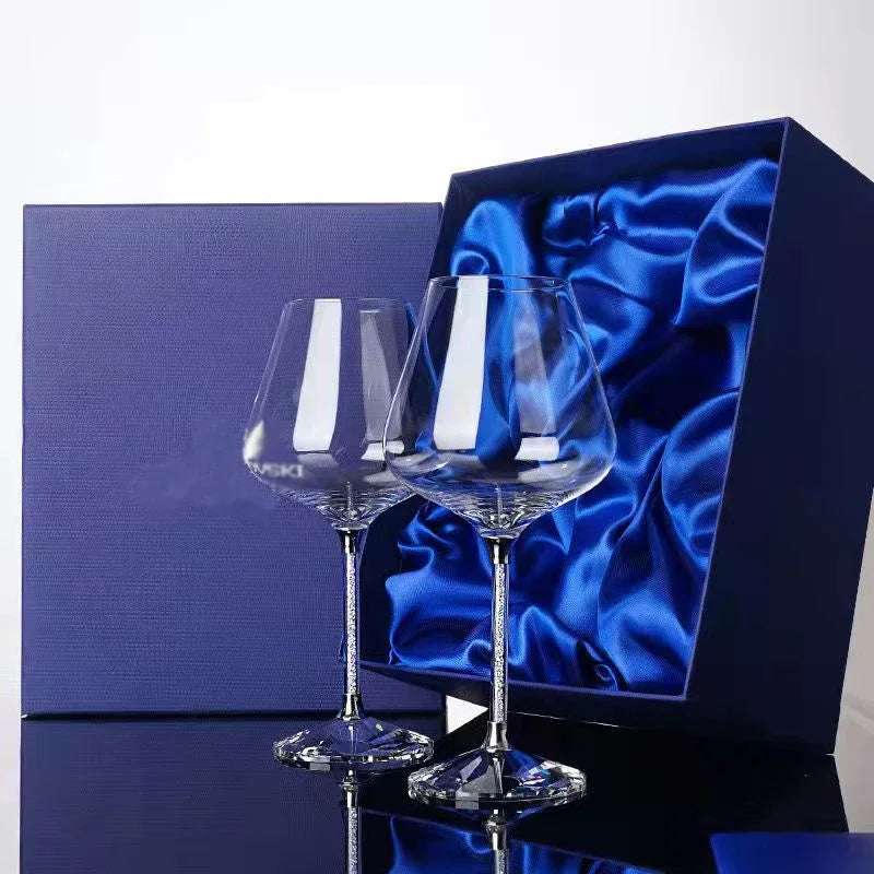 Vidro De Vinho De Casamento Criativo, Copo Único, Flautas De Champanhe, Presente De Festa Cristalina, Vidro De Brinde, Cálice De Cristal Aniversário