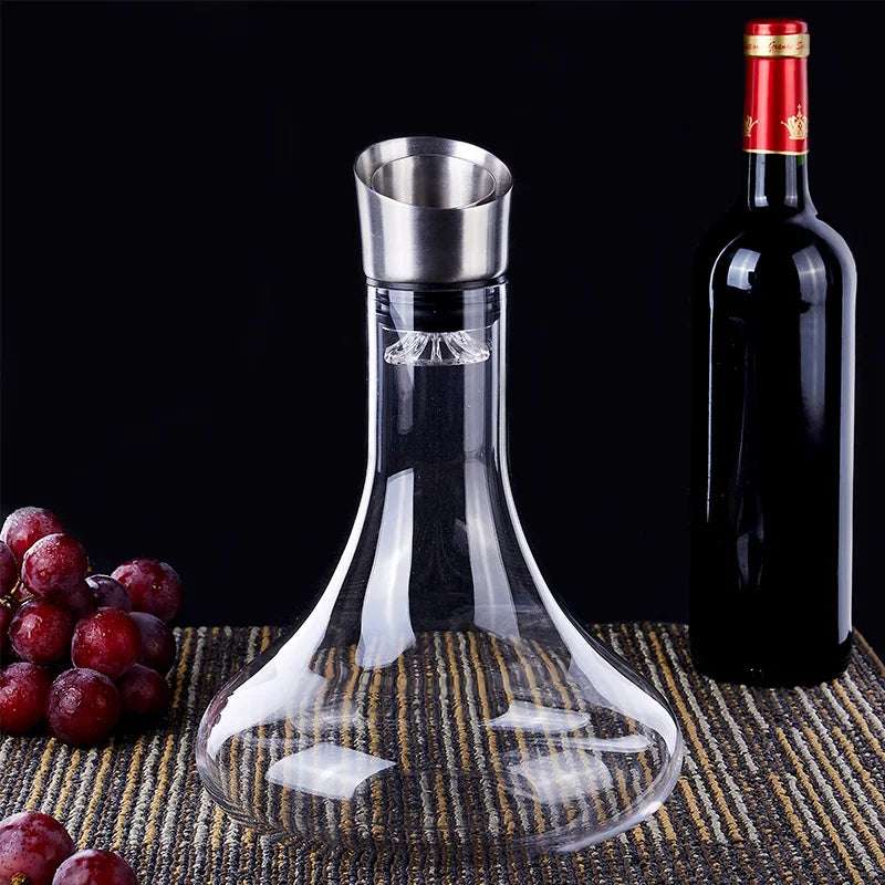Garrafa de vinho tinto com aerador embutido, cristal sem chumbo, Decanter rápido, acessórios para vinho