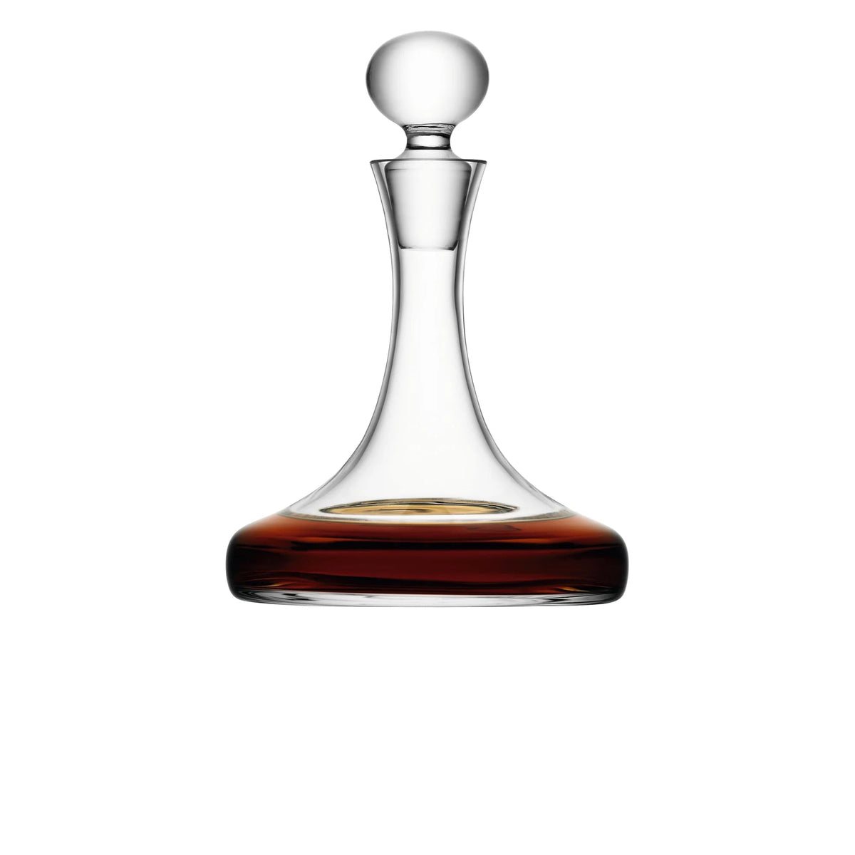 Decantador de vinho de cristal sem chumbo, Jarra alta com topo inclinado, fácil pour, design elegante, presente perfeito para amantes de vinho, 1L