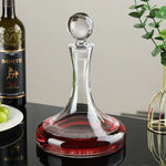 Decantador de vinho de cristal sem chumbo, Jarra alta com topo inclinado, fácil pour, design elegante, presente perfeito para amantes de vinho, 1L
