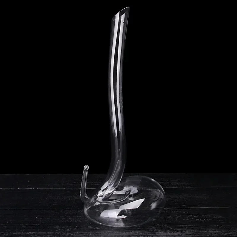 Decantador de vidro transparente em forma de cobra, pote de vinho criativo, flagon, hotel, bar, casa, cozinha, suprimentos de decoração, 1,1 L, 2L