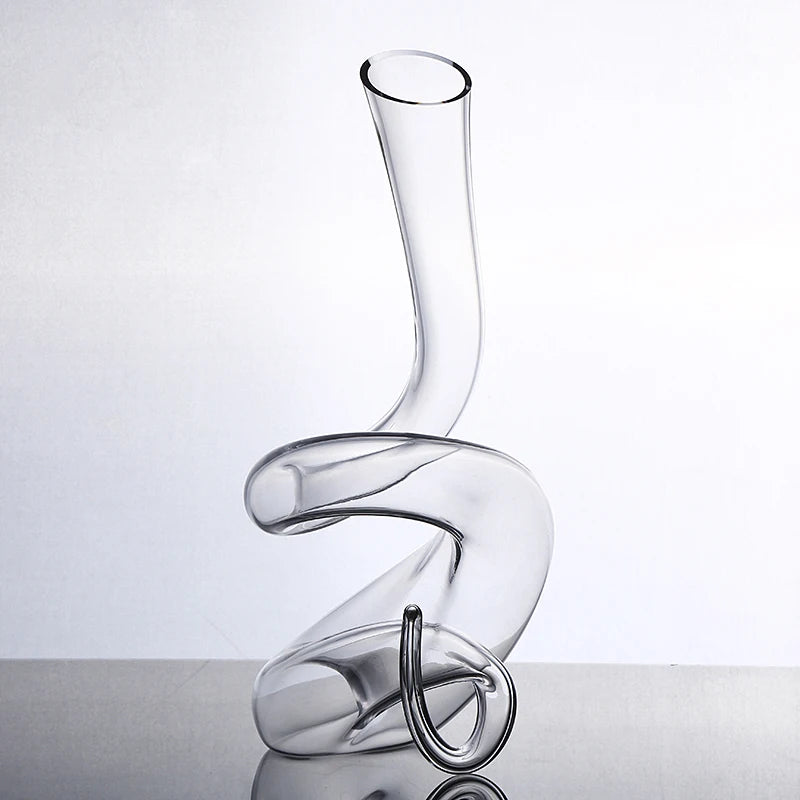 1400ml enrolamento cobra decanter vinho titular sem chumbo cristal modelo serpente de vidro aerador vinho festa barware arte decoração restaurante