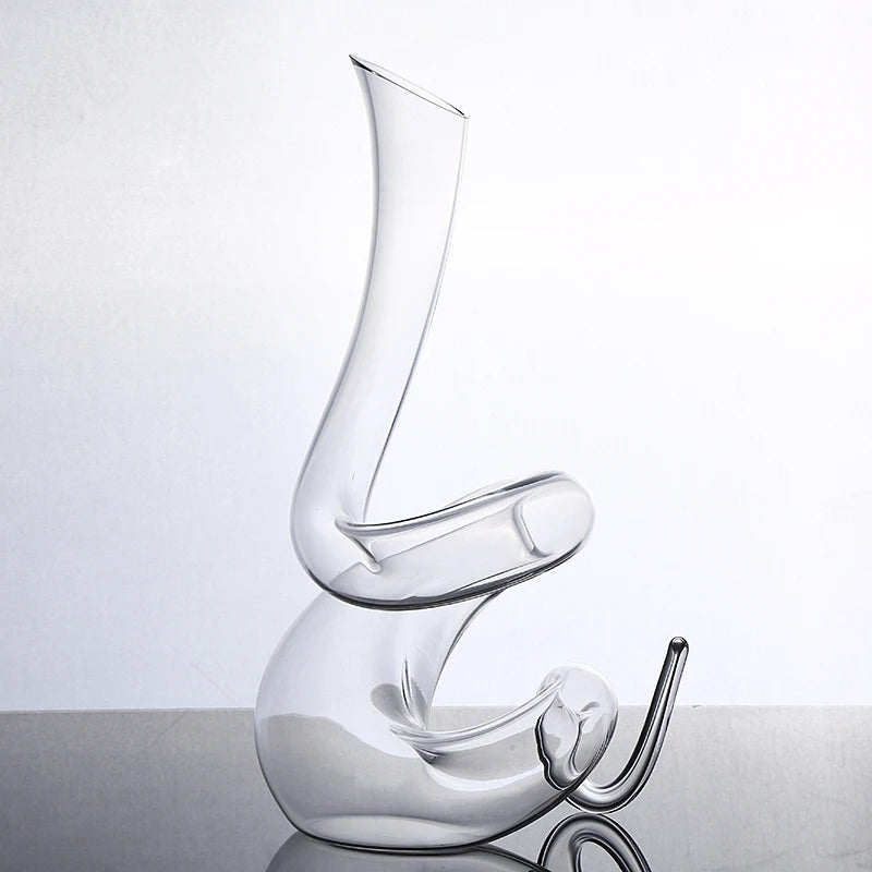1400ml enrolamento cobra decanter vinho titular sem chumbo cristal modelo serpente de vidro aerador vinho festa barware arte decoração restaurante