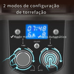 CAFEMASY 80-100g Torrador de café doméstico elétrico Mini sem fumaça Máquina de torrefação de grãos de café 110-240V Torrador de grãos de café