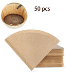 ICafilas-Papel filtro de café em forma de V, Cone para gotejador em forma de V, copos Espresso, ferramentas Drip