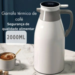 garrafa termica Xiaomi 2L garrafa termica cafe garrafa térmica de água Coffee Thermos Household Digital Display Glass Liner Vacuum Frascos Garrafa De Água De Grande Capacidade Cozinha Chaleira Térmica