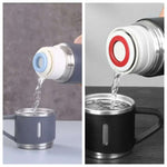 Frasco De Vácuo De Aço Inoxidável, Estilo Comercial Design Cintilante, Caneca De Café, Garrafa Térmica, Garrafa Portátil, 500ml