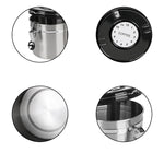 Aço Inoxidável Tampa Hermética, Vasilha De Grãos De Café, Armazenamento De Frescura, Recipiente De Café Com Válvula De CO2, Cafeteira