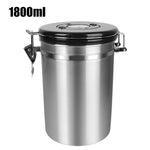 Aço Inoxidável Tampa Hermética, Vasilha De Grãos De Café, Armazenamento De Frescura, Recipiente De Café Com Válvula De CO2, Cafeteira