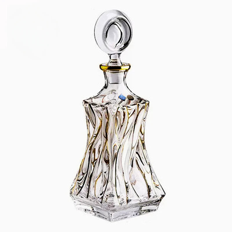 Vidro De Vinho Tinto Dourado De Cristal, Copo De Vinho De Pé Alto, Conjunto De Vinho High-End, Caixa De Presente
