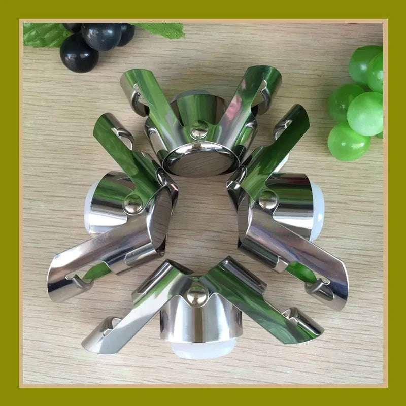 Rolha de garrafa de champanhe, rolha de aço inoxidável espumante, para garrafa de vinho, uva, selador a vácuo, garrafa de licor, rolha de fluxo, barra, 1 peça