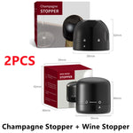 Novo 2 pçs vácuo tampa de garrafa de vinho tinto rolha silicone selado garrafa de champanhe vácuo rolha reter frescura vinho plug barra ferramentas