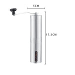 Moedor de café em aço inoxidável Moedor de mão manivela ajustável Ferramenta de acessórios de cozinha