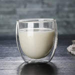 Leeseph-copo de vidro com parede dupla, alta resistência, transparente, para café, leite, suco, chá, acessório de cozinha