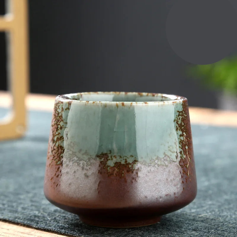 Xícara de café cerâmica grossa vintage, Copo único bebendo do agregado familiar, Cozinhar copos de chá ao redor do fogão